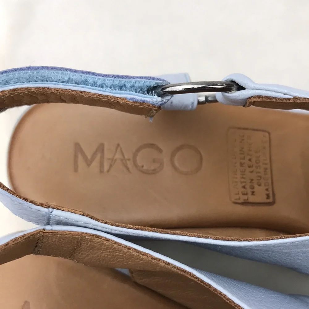 Mago Made in Turkey Women's Blue Sandals - Picture 6 of 16